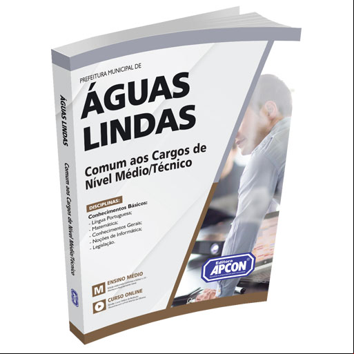 Apostila Prefeitura de Águas Lindas (GO) 2023 - Comum aos Cargos de Nível Médio/Técnico